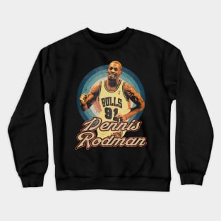 Retro Sports Rodman Lover Gifts Crewneck Sweatshirt